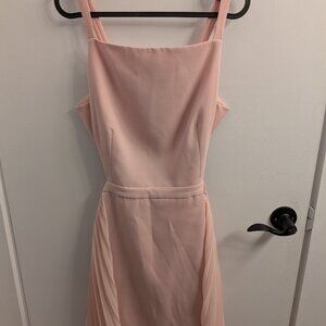 BCBGMaxazria open back dress with pleated sides - size small.